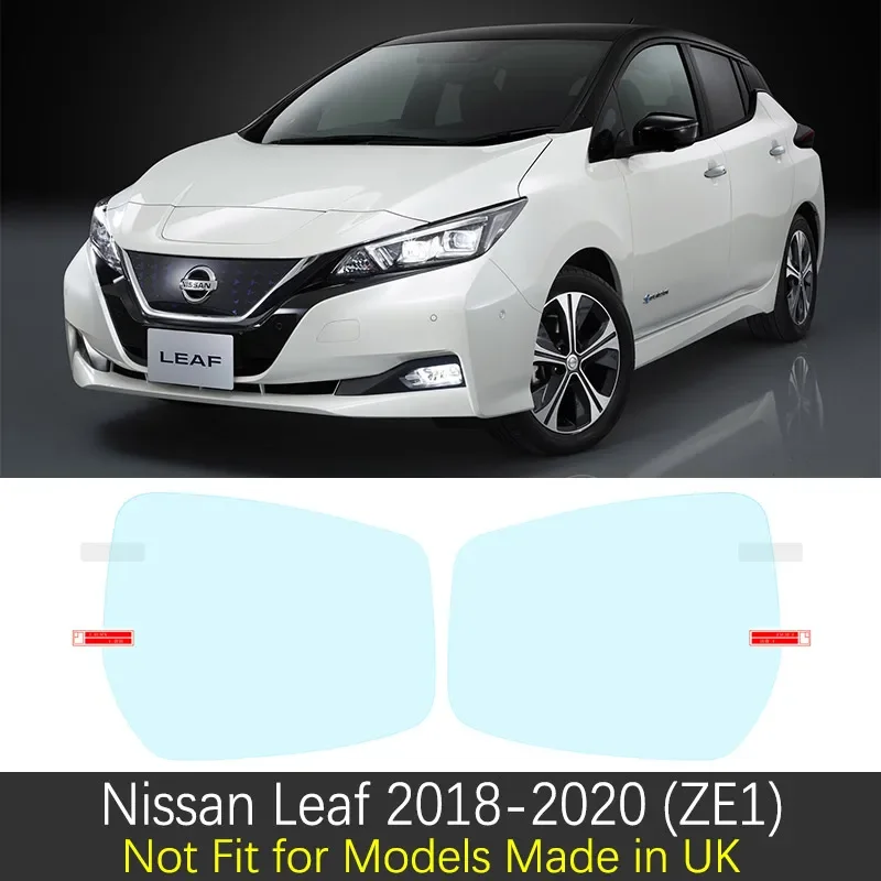 

Полное покрытие, противотуманная пленка для Nissan Leaf 2010 ~ 2020 ZE0 ZE1, зеркало заднего вида, непромокаемая прозрачная противотуманная пленка, наклейка, аксессуары