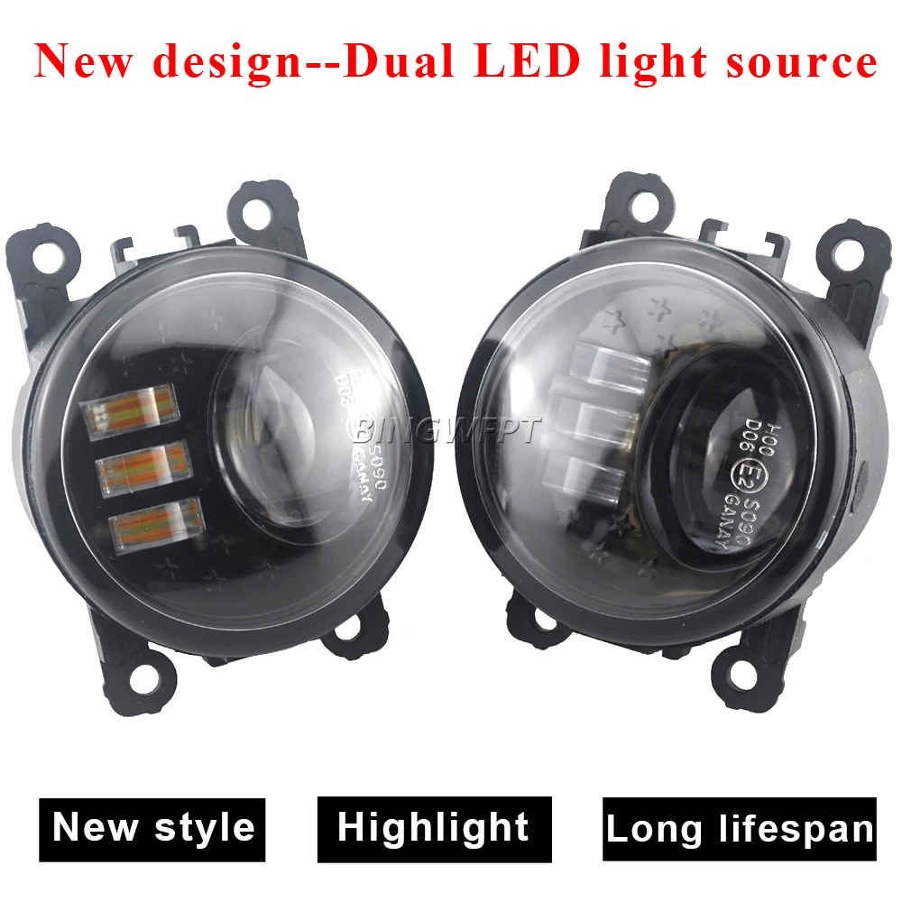 Фото Противотуманные фары, светодиодные противотуманные фасветильник для Nissan Navara D40 Pathfinder R51 Note E11 Xterra Pixo UA0 Leaf патруль Y61 2005-противотуманные фары ... №2