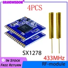 433 МГц RF IOT LoRa модуль SX1278 lorawan 4P приемник связи на большие расстояния передатчик SPI LORA IOT 2 шт. пружинная антенна