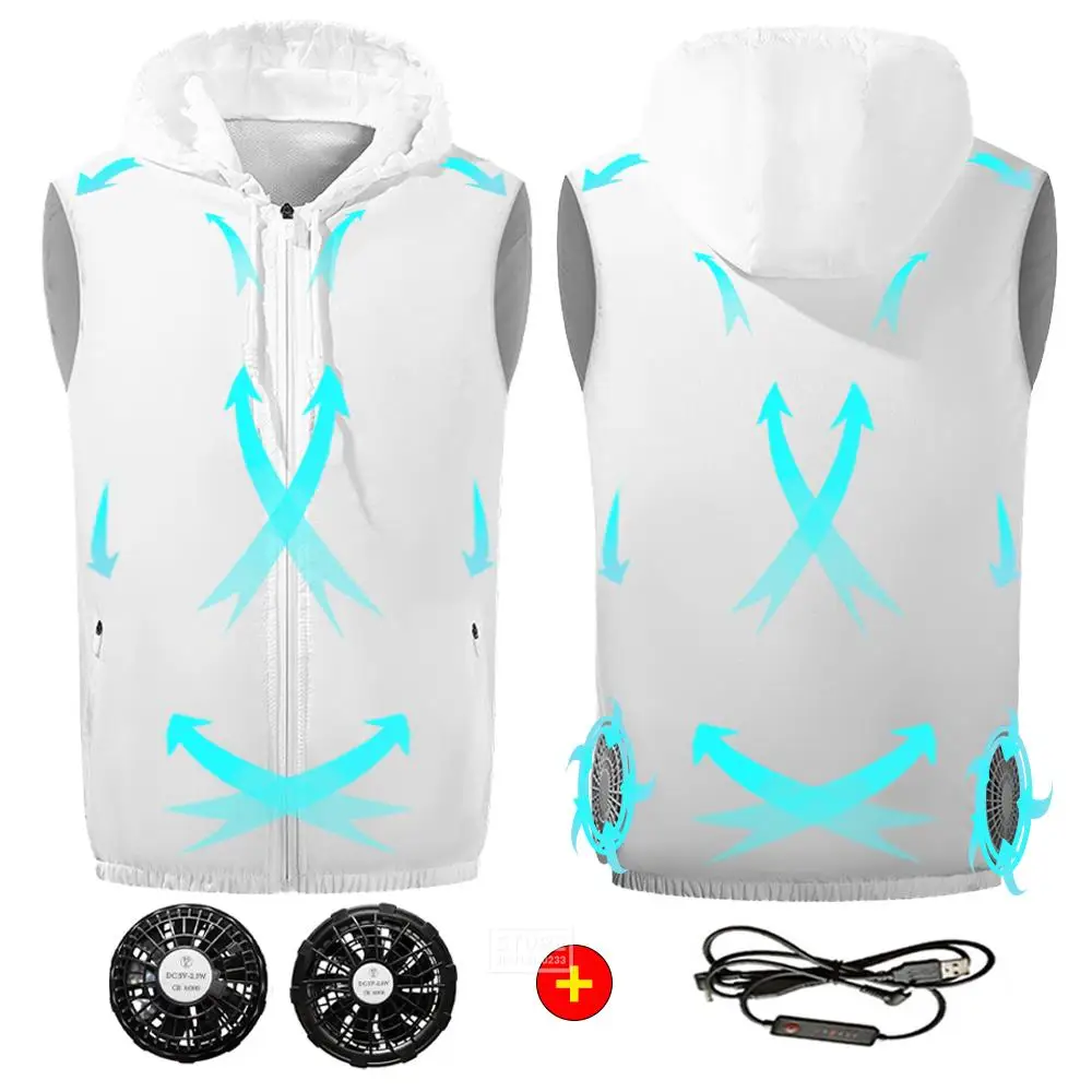 

Мужской летний Камуфляжный жилет с USB-зарядкой и вентилятором для отдыха на природе, походов, рыбалки