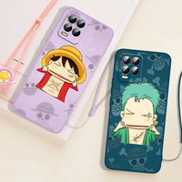 one piece pinch face character for oppo realme 9i 9 8i 8 7i 7 6i 6s 6 5i 5 pro plus global liquid rope cover funda phone case