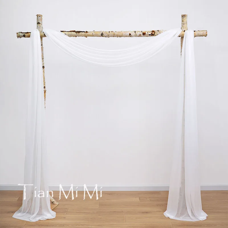 Шифоновая тюлевая драпировка для свадьбы 6-10 метров