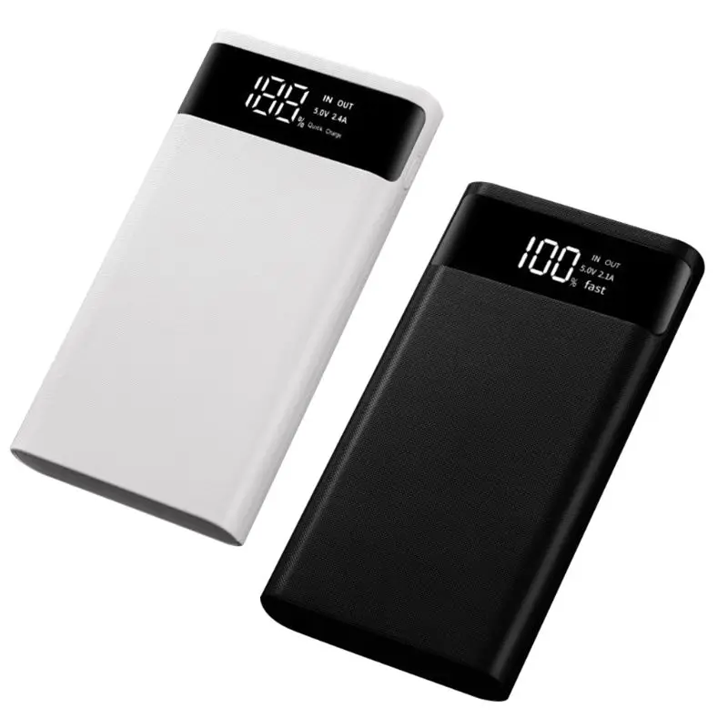 

DIY Box Dual USB 6x18650 Charger Outer for CASE for QC 3.0 Plastic for shell Box LCD Display Power Ba