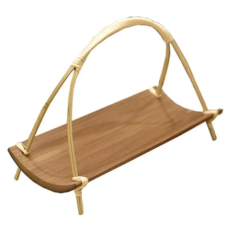 

Creative Wooden Tea Tray Serving Table Plate Snacks Food Storage Dish for Home Fruit Dishes Saucer Tray Dessert Serving Tray