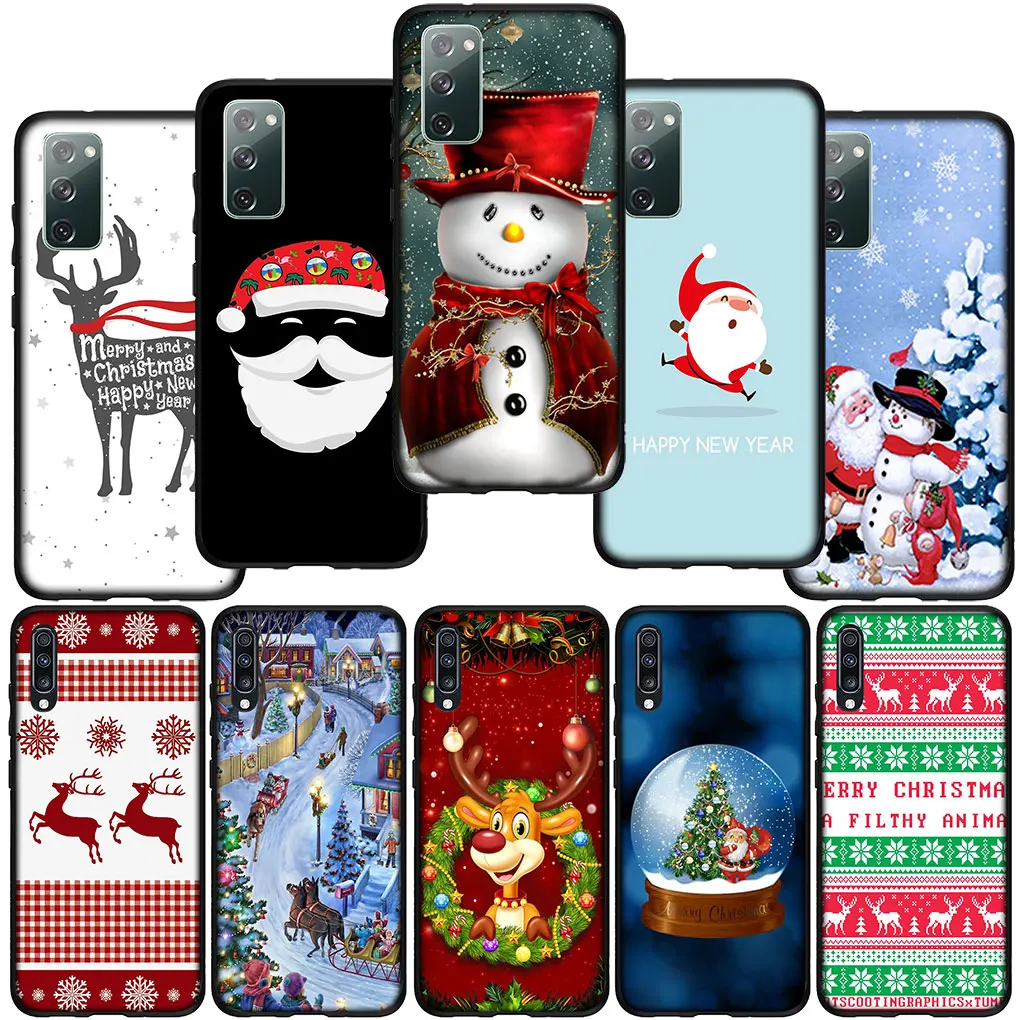 Чехол для телефона Merry Christmas Tree Deer Santa Claus Xiaomi Redmi Note 12 11 10 9 Pro 9S 10S 11S 9A 9C NFC 9T 10A 10C 12C