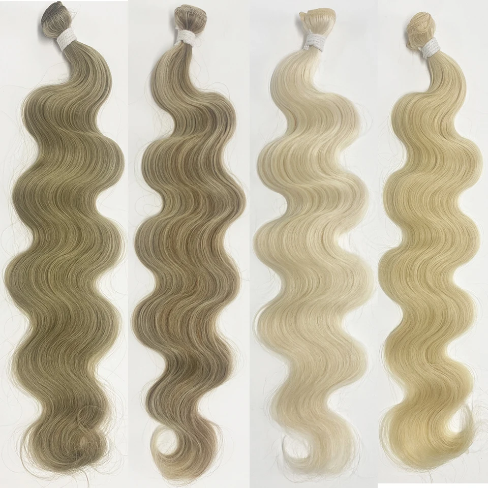 

Colorful Body Wave Hair Bundles 613 Synthetic Hair Extensions Body Wave Hair Weaving Green Thick Hair