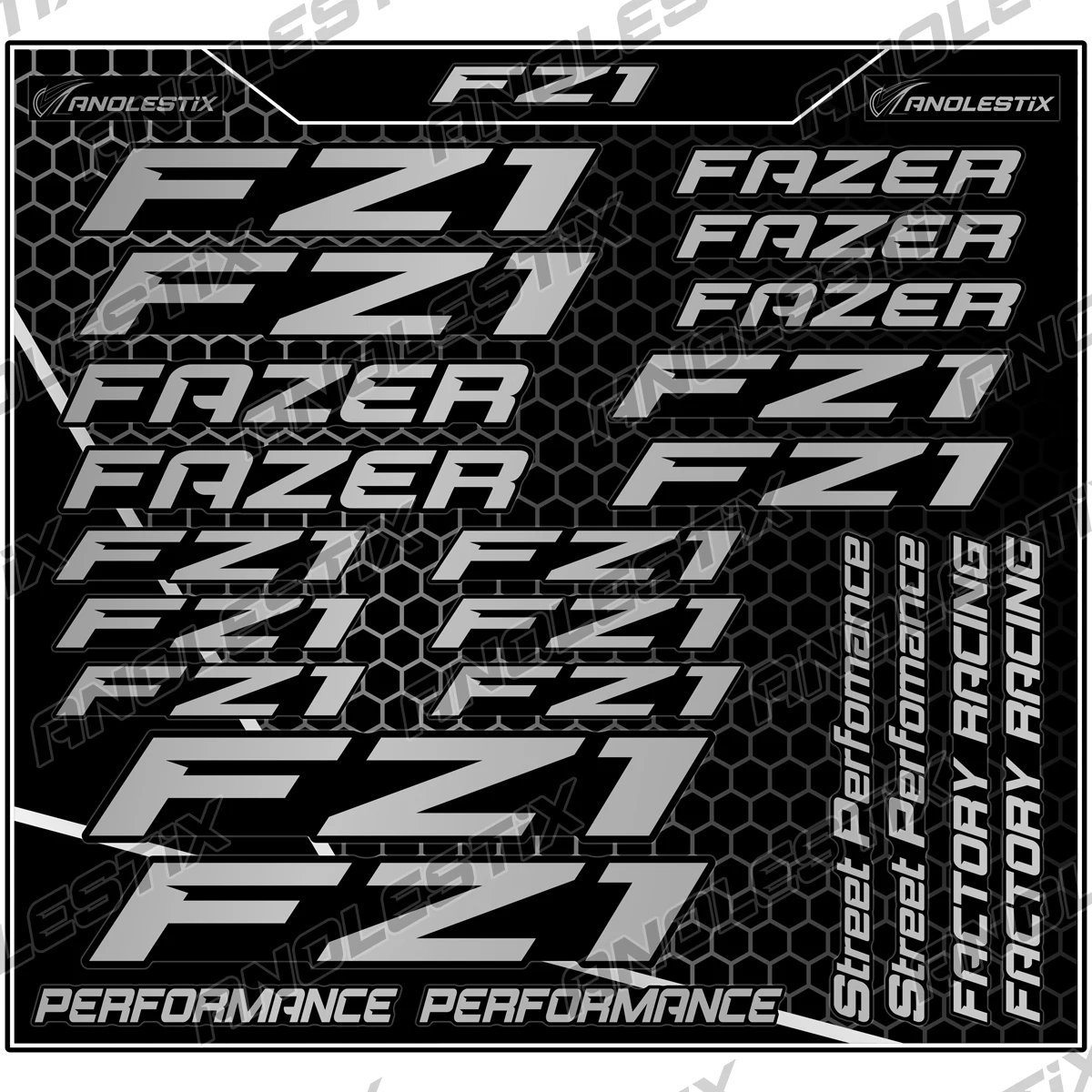 Виниловые мотоциклетные наклейки с логотипом для мотоцикла YAMAHA FZ1