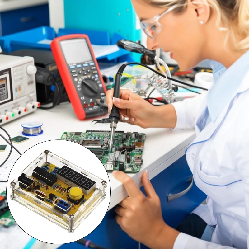 Цифровой измеритель частоты QX2B кварцевый осциллятор 1 Гц ~ 50 МГц - купить по