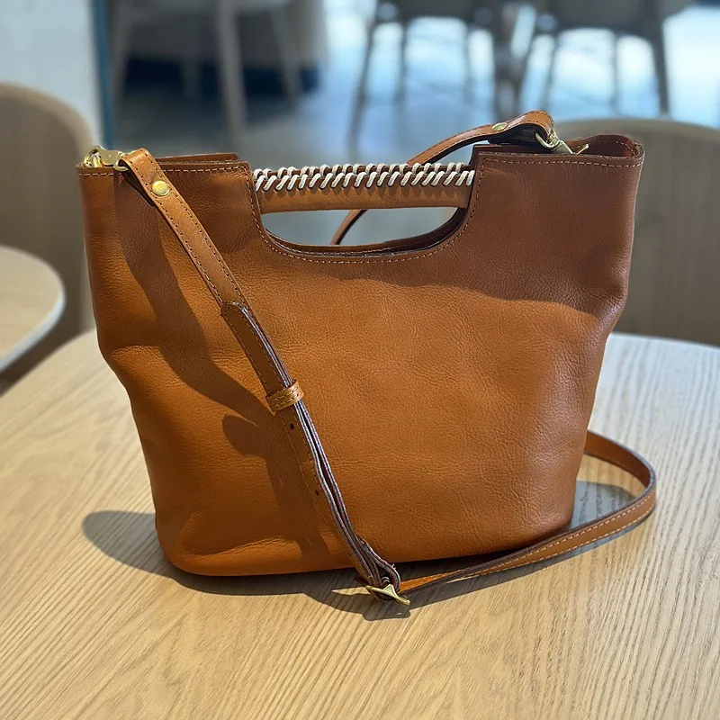 Женская сумка ручной работы Johnature винтажная вместительная через плечо из