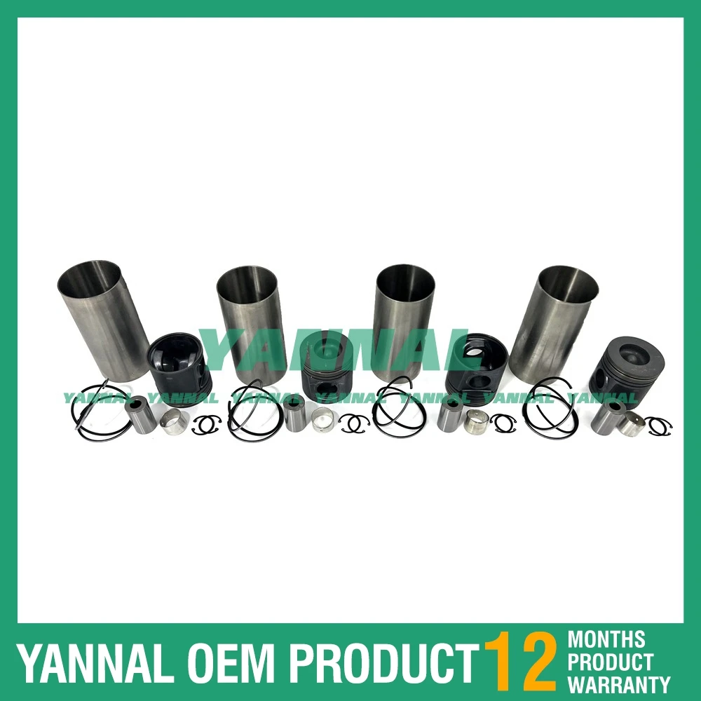 Комплект гильз цилиндра для Perkins 1104D-44T детали двигателя экскаватора