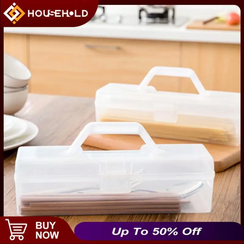 

With Lid Kitchen Storage Boxes Portable Pasta Container With Lid Handheld Transparent Food Storage Containers Wholesale