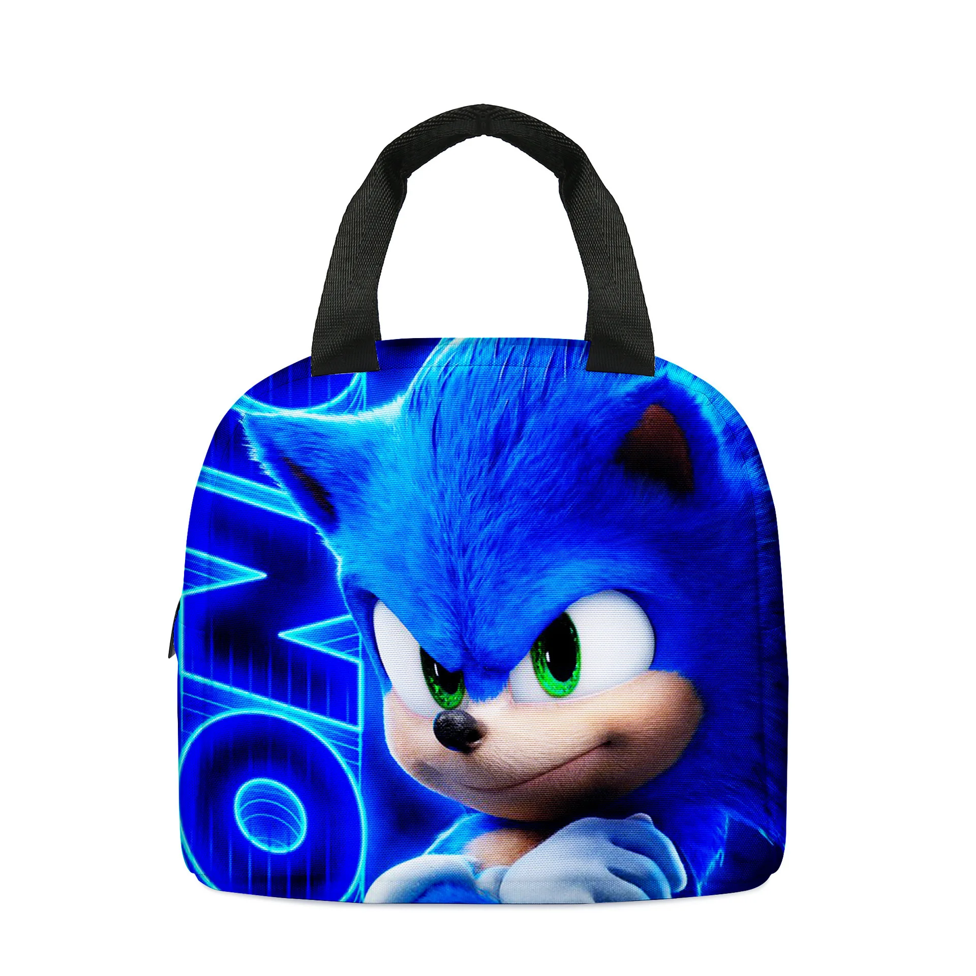 

3D Printing Hedgehog Sonic Sonic Cartoon Portable Ice Bag Children Lunch Bag Handbag Sports Shoulders Outdoor Bag Beautiful