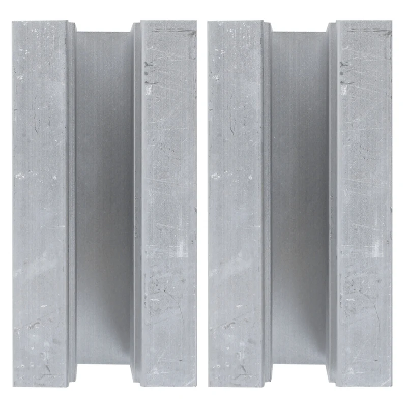 

2 x Silver-Aluminum Radiator U 80 x 40 x 40mm