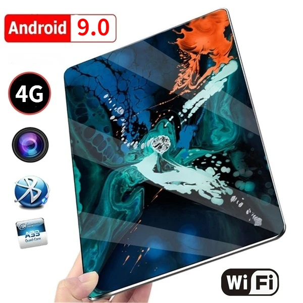 2023 NEW Upgraded Android 9.0 Tablet 10.1 Inch  4G+64GB Wifi Tablet Dual Sim Card Call Phone Bluetooth Game Tablet for Kids