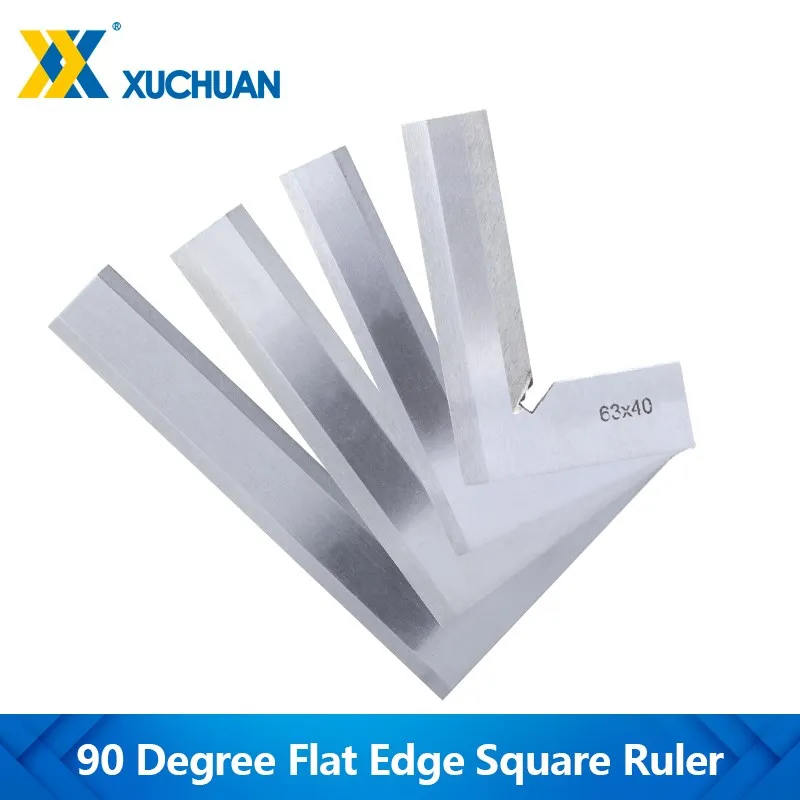 

Gauge 90 Degrees Flat Edge Square Ruler Angle Ruler Measuring Tool Carpentry Woodworking Tools
