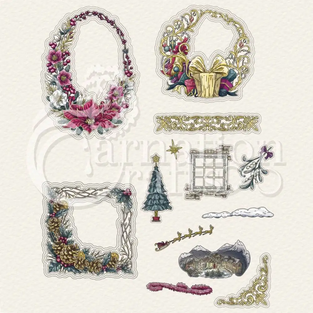 

Exquisite Christmas Gift Series Metal Cutting Die DIY Molds Scrapbooking Paper Making Cuts Crafts Template Handmade Decoration