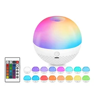 led round night light colorful touch control rgb night lamp usb charging light for gift chirldren kids bedroom decoration room