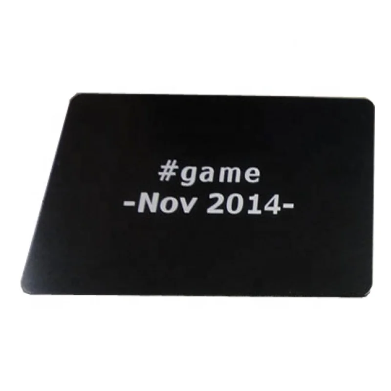 

2022 NEW Hot Sell none brand High Quality blank black colorful name business engraved metal stainless aluminum steel card