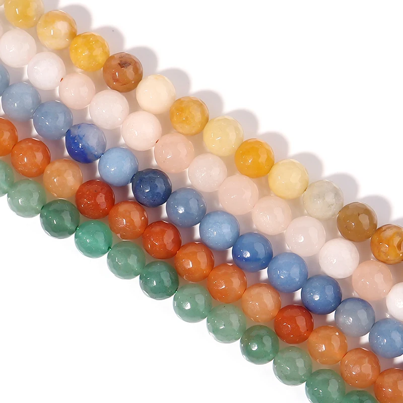 

128 Faceted Green Aventurine Natural Stone beaded Jewelry Making DIY Bracelet Necklace Loose Bead Gift For Girl Women