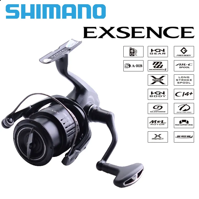 

JAPAN SHIMANO 2021 EXSENCE 4000MXG Gear Ratio 6.2:1 Max Drag 11kg Ball Bearing 11/1 Weight 220g Spinning Fishing Reel