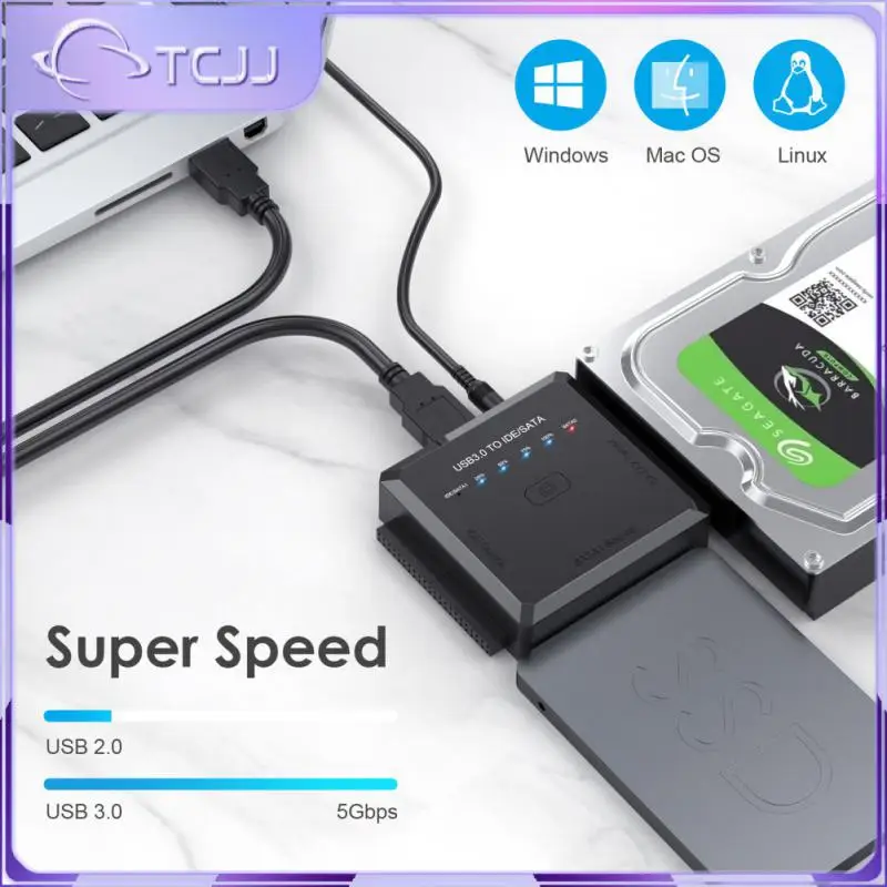 

Adapter One-click Backup Function Hard Drive Cable Support 2.5 Or 3.5inch External Ssd Hdd Usb3.0 To Ide/sata Converter Sata
