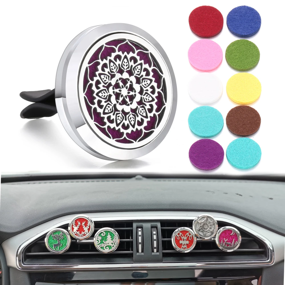 

Новинка, ароматерапия, искусственная нержавеющая сталь, 30 мм, магнитный освежитель воздуха для автомобиля, зажим для вентиляционного отвер...