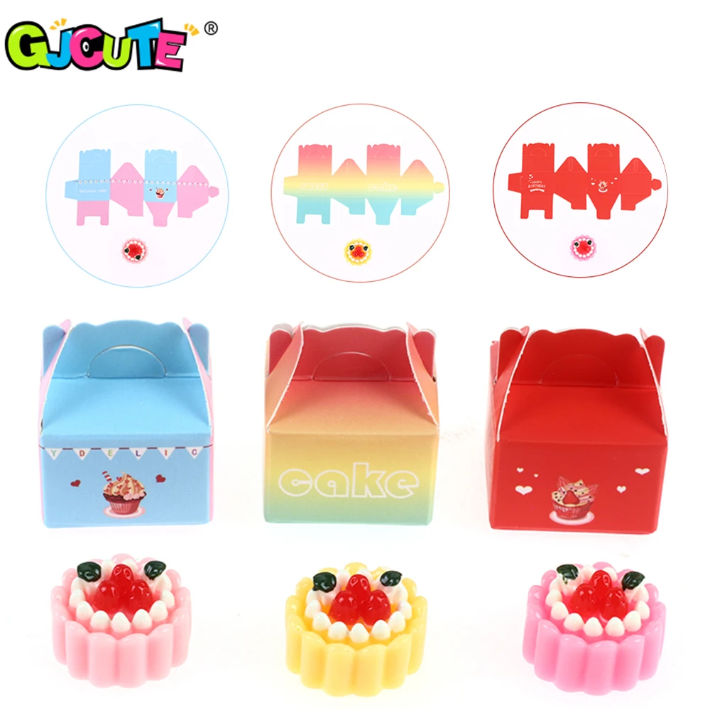 

Lovely Miniature Cakes Doll Artificial Dessert Mini Simulation Food Scene Model Pastry Bauble Dollhouse Kitchen Toys Accessories