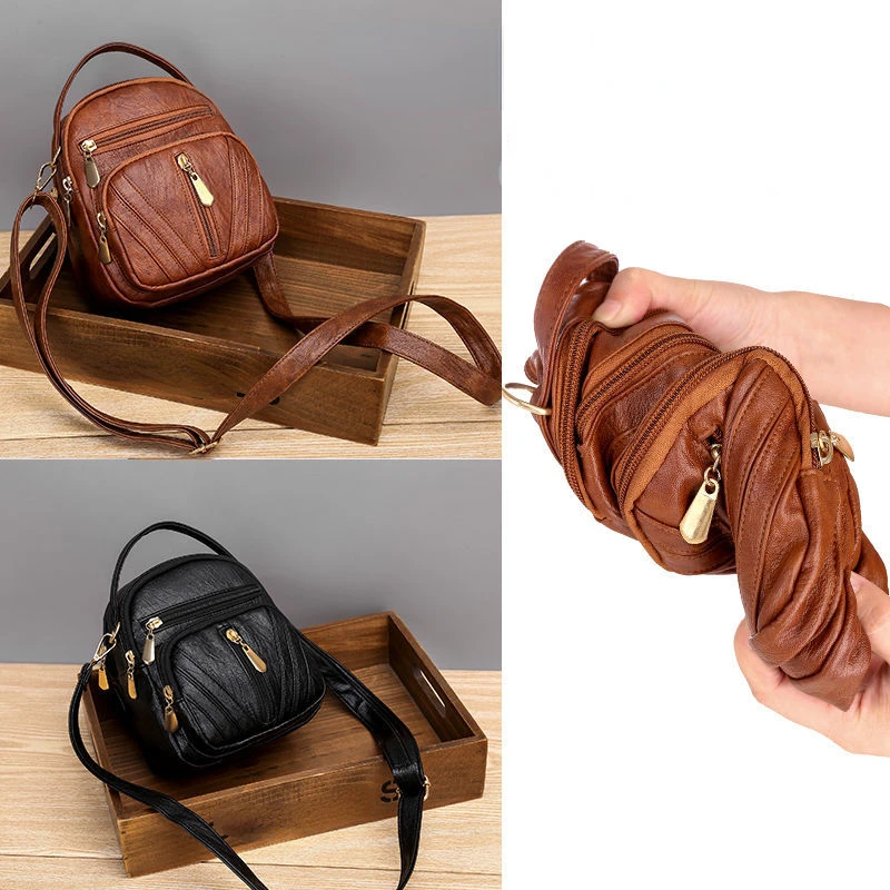 

Дизайнерская Женская сумка через плечо, мягкая женская сумка-мессенджер хорошего качества, маленький кошелек, женские сумки черного цвета ...