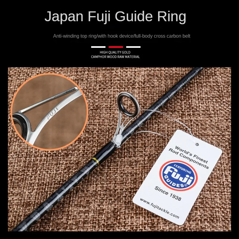 Карбоновая удочка для приманки ультрабыстрое L-образное наконечник FUJI большое