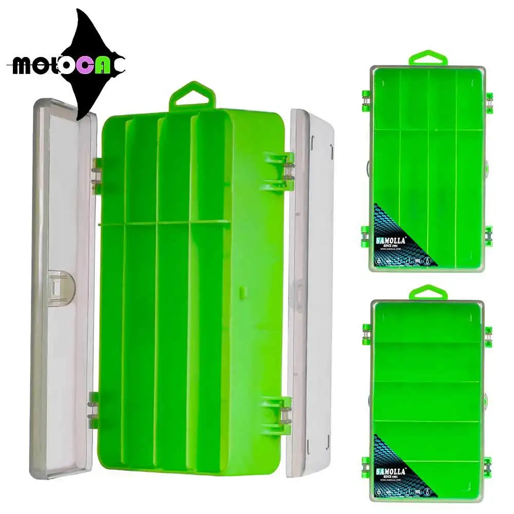 

2023 High Strength Container Case Fishing Box Double Sided Lure Baits Box Compartments Plastic Accessories Storage Fish Tackle