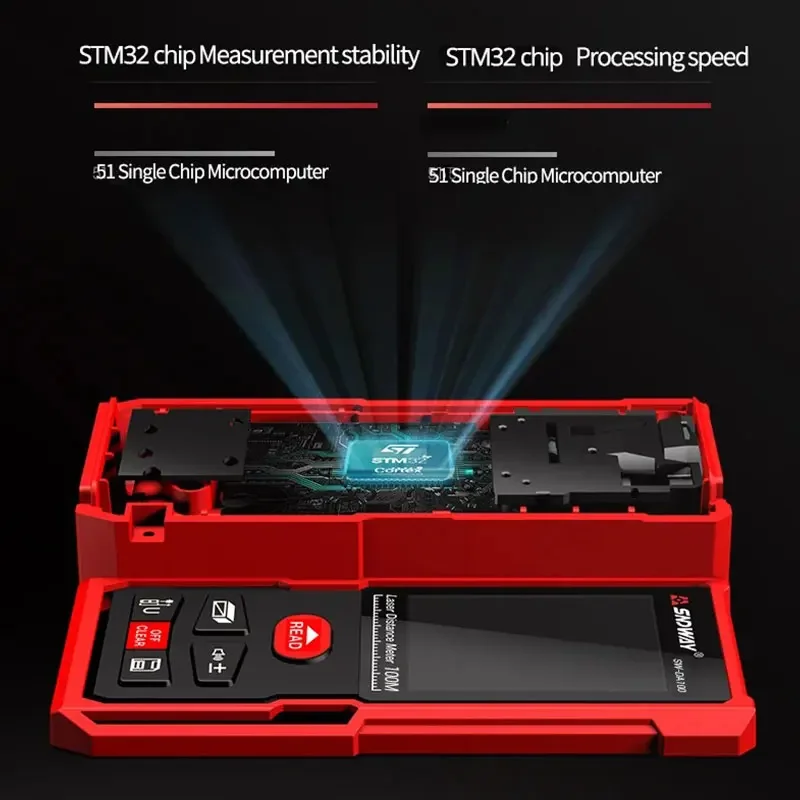 Лазерная рулетка дальномер 50/70/100/120 м