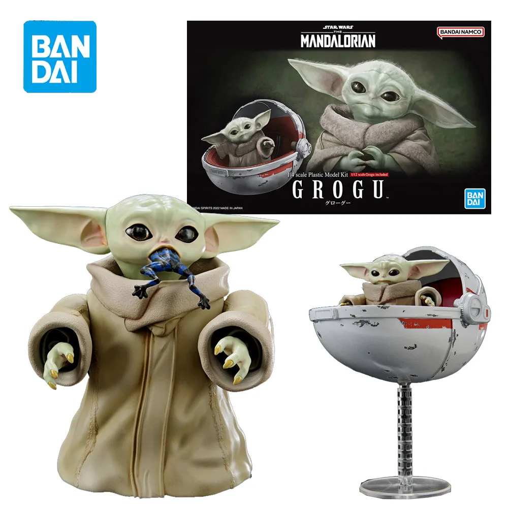 

BANDAI STAR WARS 1/4 Yoda Baby Grogu Boba Fett 1/64 The Mandalorian Assembling Model Collection Toys Boyfriend's Birthday Gift