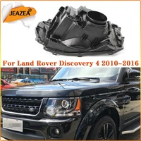 jeazea for land rover discovery 4 2010 2016 headlight back base headlight rear case shell black lens car accessories replacement