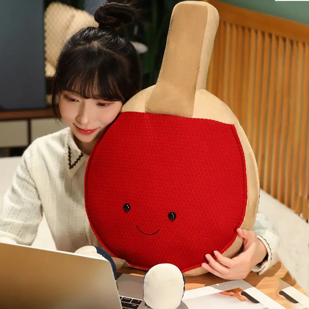 Симпатичная плюшевая подушка для ракетки настольного тенниса Подарочная