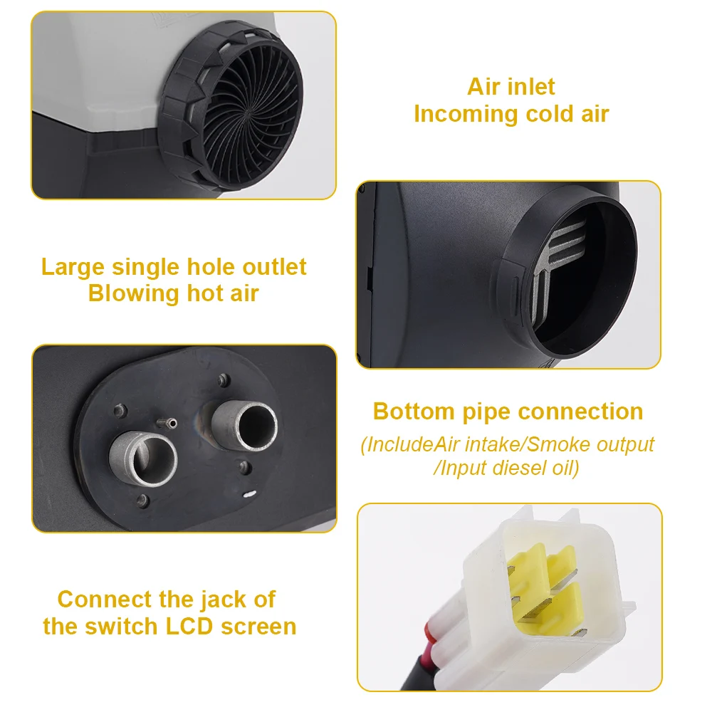 12 В 24 стояночный обогреватель 5-8 кВт разделенная машина подходит для различных