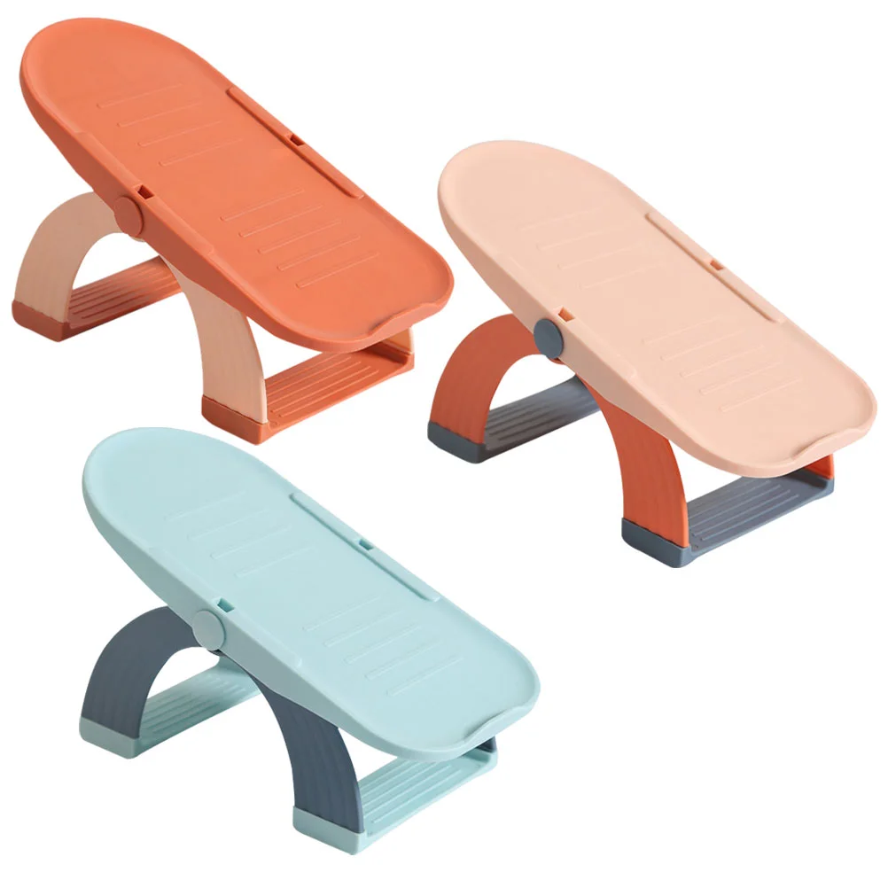 

Стеллаж для хранения обуви Органайзер Slotsstacker, подставка для обуви, регулируемая двухслойная Полка для шкафа, современные составные полки