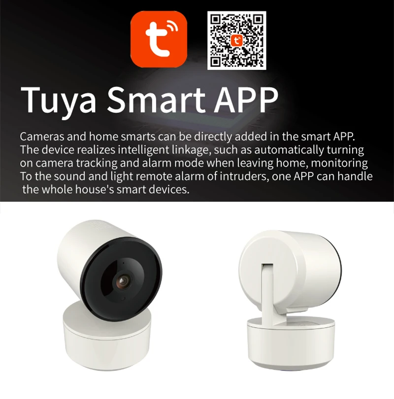 

1080P Tuya Smart Home WiFi IP Camera Voice Intercom Wireless Surveillance Night Vision Auto Human Tracking Baby Pet Monitor