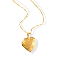 davini retro niche flip peach heart pendant necklace 18k gold plated love clavicle chain necklace jewelry