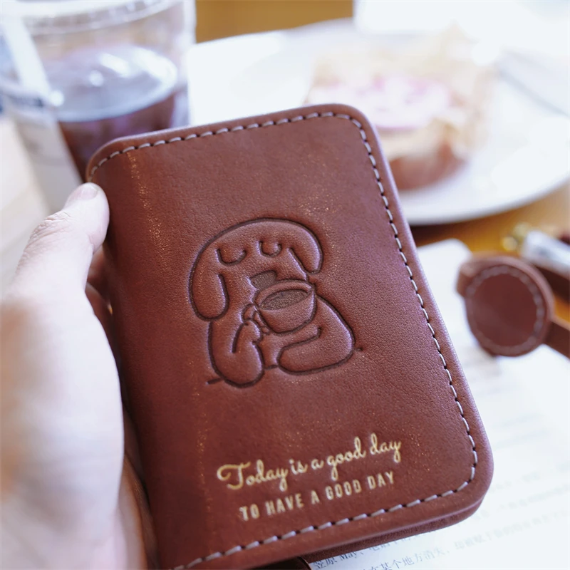 

Винтажный кожаный дневник M5/A7 в стиле щенка кофе ручной работы — винтажный справочник для путешественников и художников