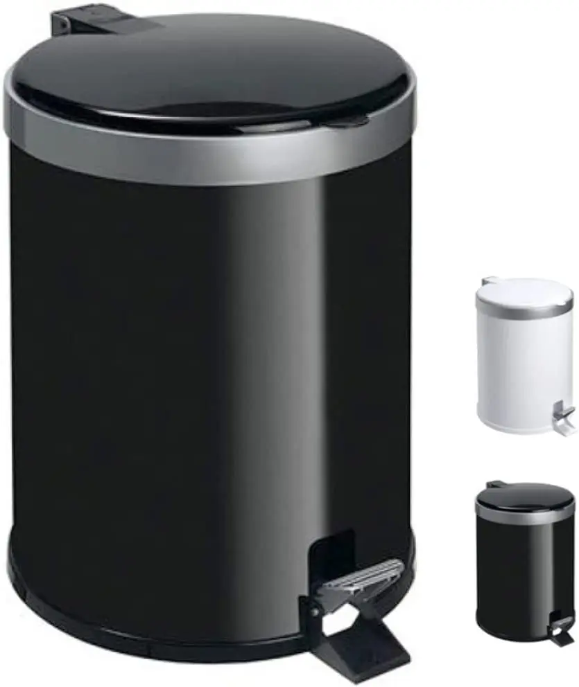 

Pedal Trash in Polypropylene 5 Liters Straight Rim Silver