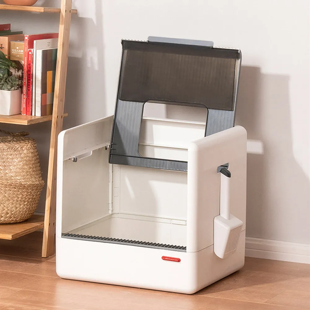 Ящик для кошачьего туалета полностью закрытый с совками роскошный