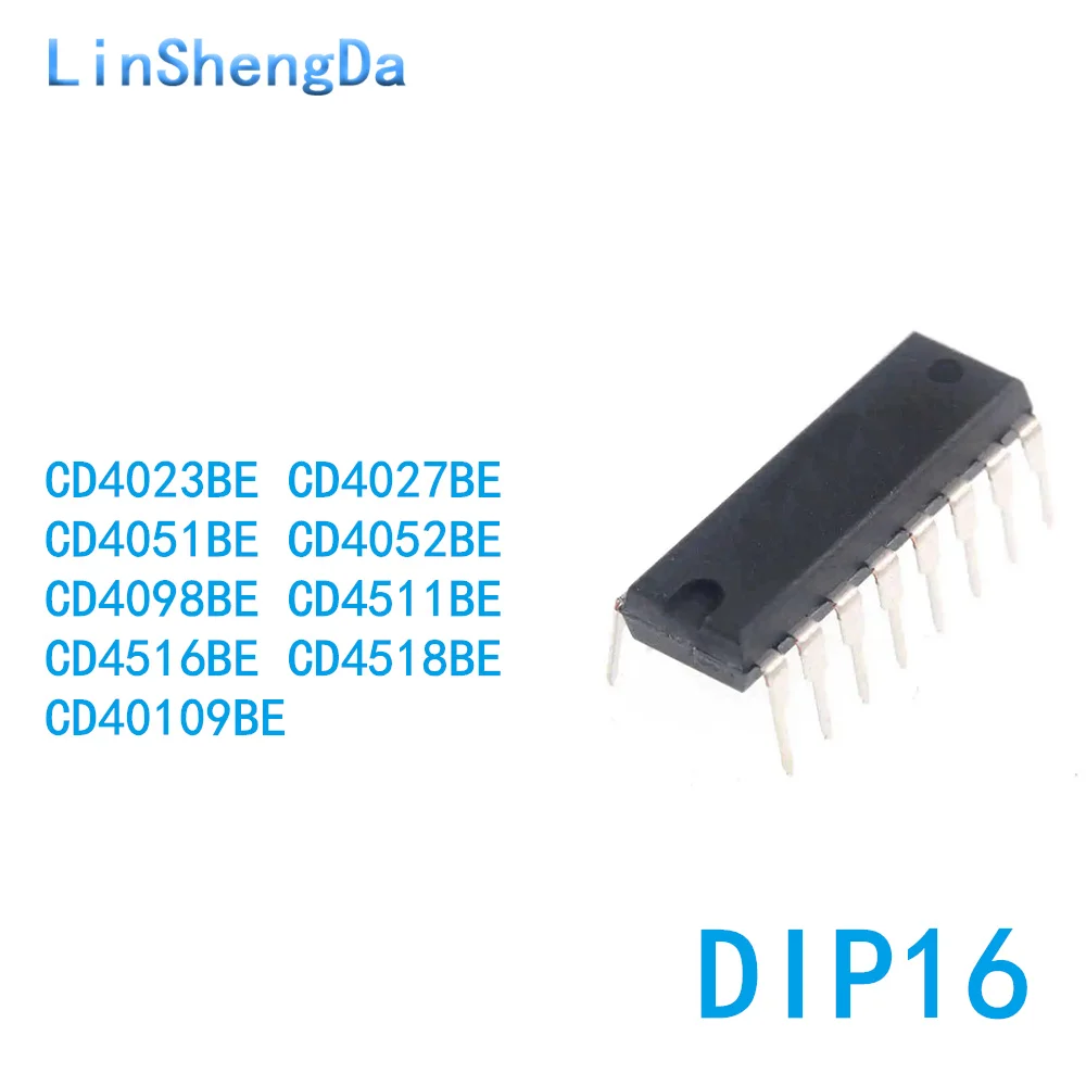 

10 шт. CD4051BE 4052 4098 4511 4516 4518 40109 4023 4027 DIP16