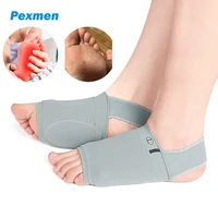 pexmen 2pcs arch support sleeve for flat feet with gel pad inside plantar fasciitis support brace cushioned for foot pain relief