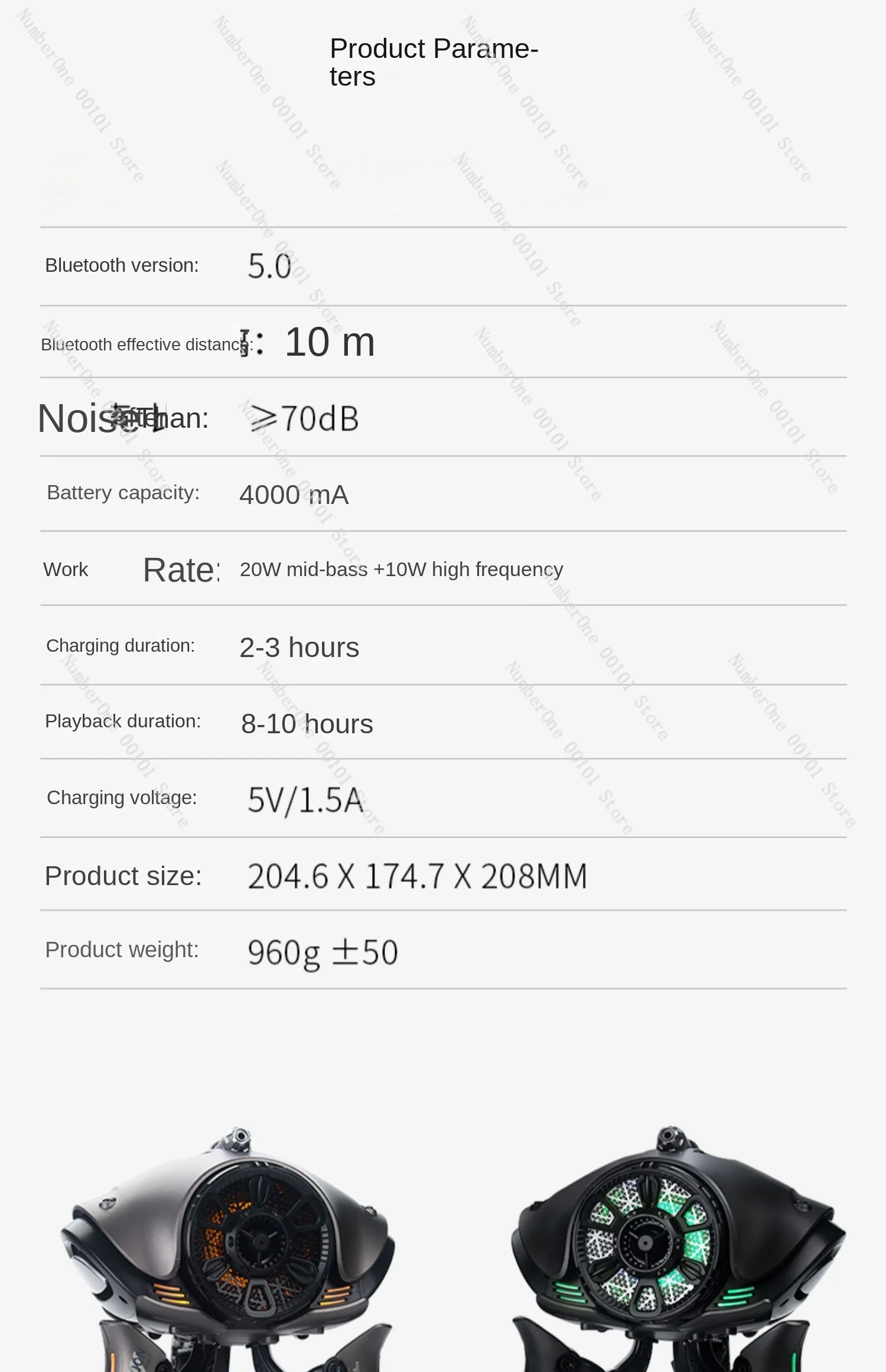 Беспроводная стереосистема вторжения на вид инопланетянина Inva-x