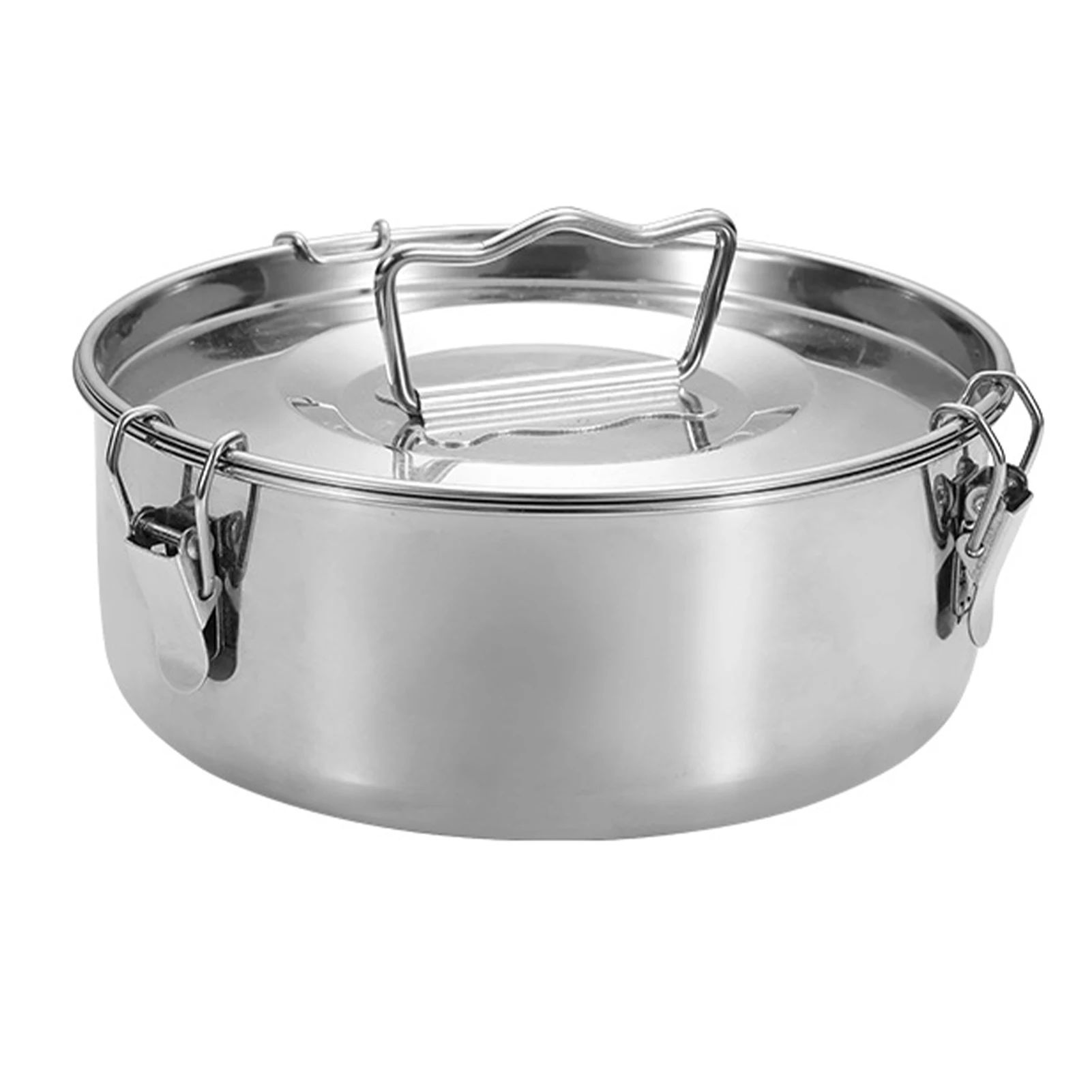 

Формочка Flan большой емкости с крышкой, портативная круглая ручка для домашней кухни, приготовления шоколадных кексов, пароварка из нержаве...