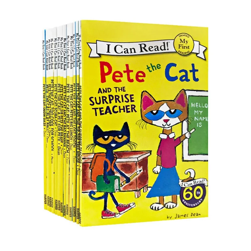 19 книг/набор, детские книжки с надписью «Pete The Cat»