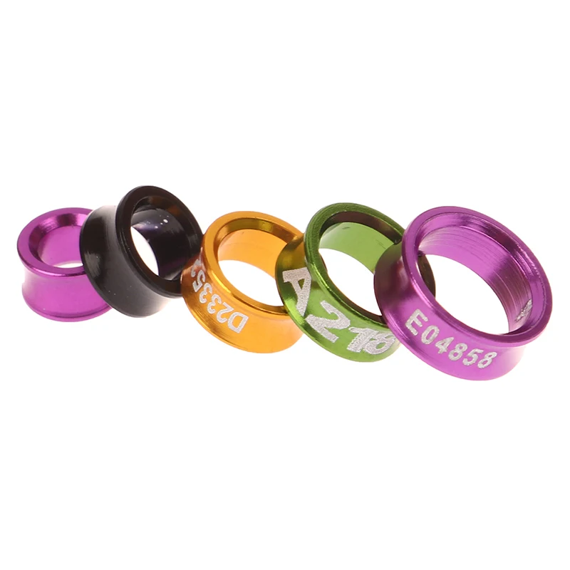 10x Алюминиевые кольца для птиц попугаев идентификации летающих тренировок на