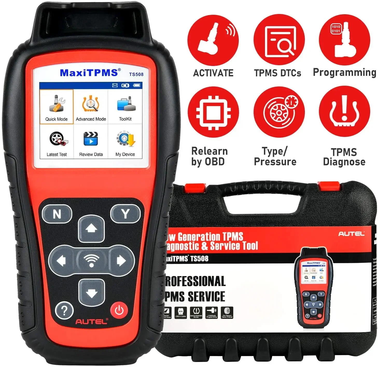 Автомобильный диагностический инструмент Autel MaxiTPMS TS508 TPMS система контроля