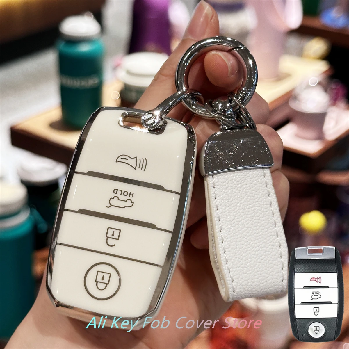 

Чехол для ключей для Kia Forte Koup Niro Optima Rio Sorento Soul Sportage, ремешок для ключей