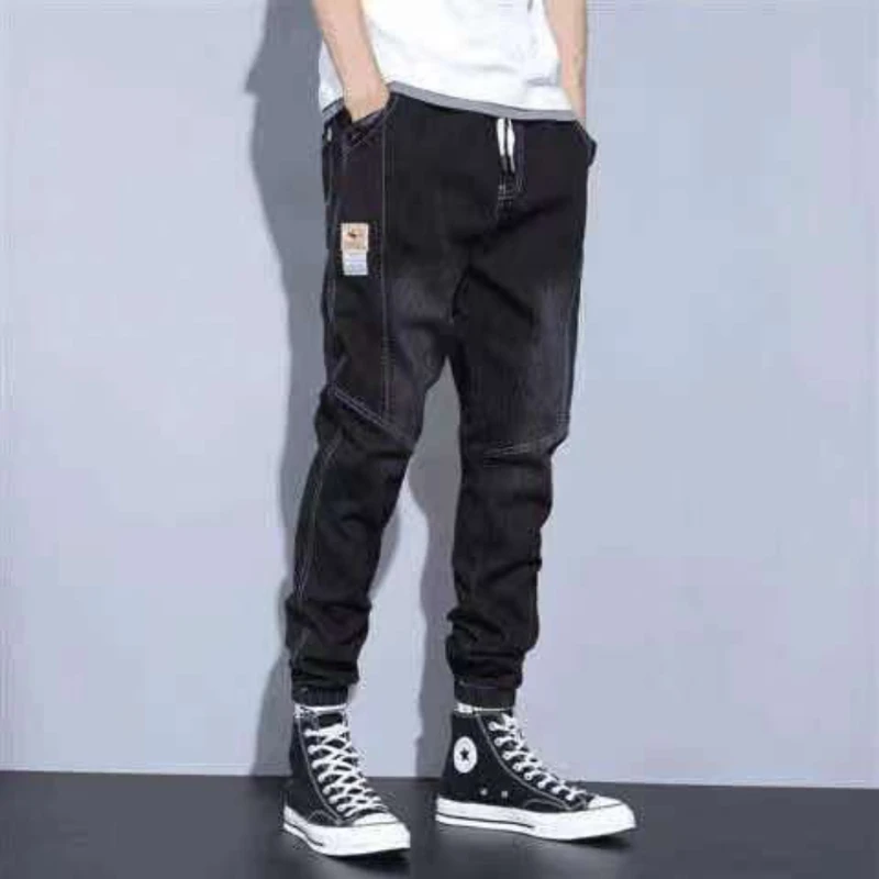 2022 Teenagers Denim Jeans Men's Korean Feet Brand Stretch Men's Trousers Summer Thin Casual Ripped Ankle Length Pants jeans men